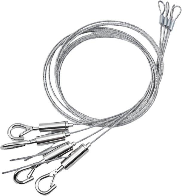 VergHatia 그림걸이 행잉 걸이 조절 가능 와이어 액자 걸이 후크 하중 20KG 4p 1세트, 4개