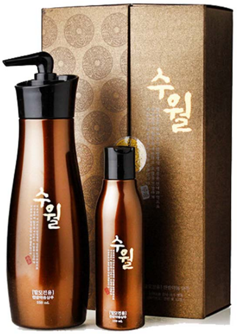 수월액 명품 한방 샴푸 기획세트 지루성 탈모전용, 550ml, 1개