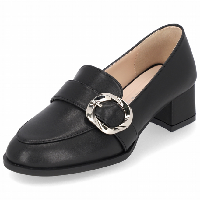 엘칸토 인텐스 여성 실버 트위스트 로퍼 4.5cm LCWD09I313