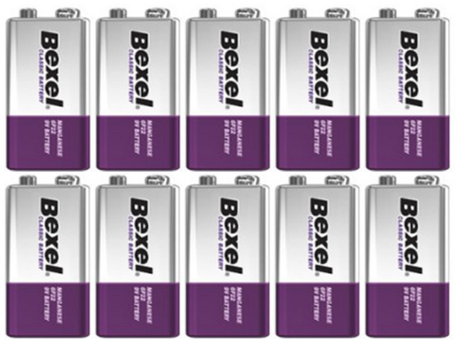 벡셀 9V 건전지 벌크, 10개