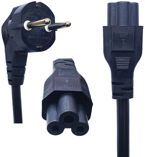 [COME BANK] 3구타입 HP 도시바 소니 엘지 삼성 노트북 아답타 모니터 가전제품 연결 220V 2.5A 크로바 코드 전원케이블, 3구전원케이블(크로바타입), 2M, 1개