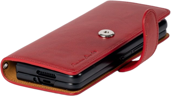 본아띠 ZENITH 베지터블 천연소가죽 갤럭시 Z폴드 지갑 핸드폰 케이스