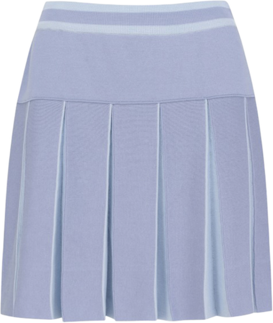 [보그너] 여성 배색 주름 니트 큐롯