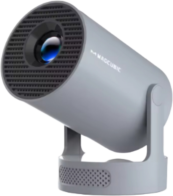 HARU DEAL HY300 PRO + 빔프로젝터 휴대용 가정용 홈시네마 한국어지원 아이폰 안드로이드 180도 회전 자동 키스톤, no bag, 그레이