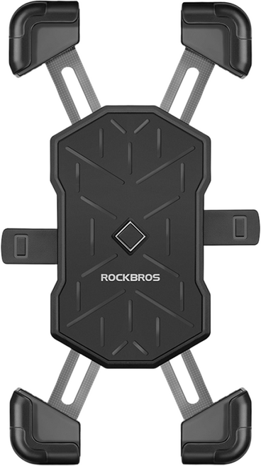 락브로스 자전거 자동 스마트폰 거치대 HW-117, 블랙, 1개