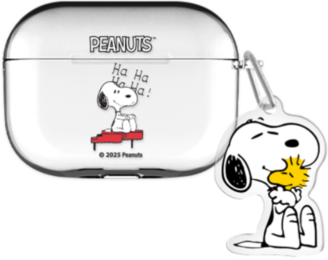 스누피 에어팟프로3 클리어 케이스 +아크릴키링 세트, 빈티지 스누피 무드_설렘, AirPods Pro(3세대)