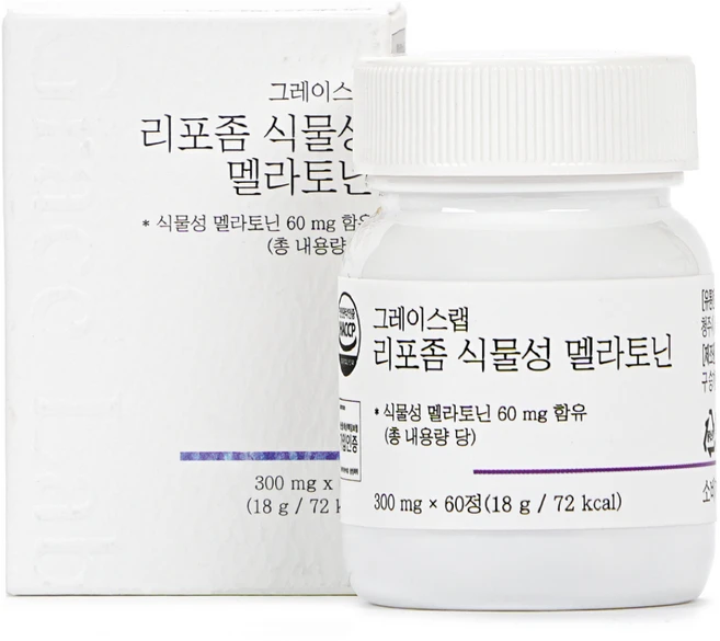 그레이스랩 리포좀 식물성 멜라토닌, 1개, 60정 - 쿠팡