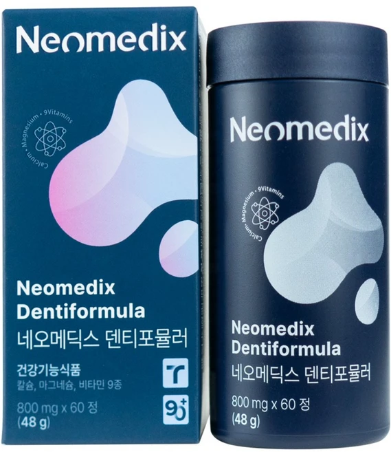 [공식판매처] 네오메딕스 덴티포뮬러 치아 뼈 건강 멀티 기능성 칼슘 영양제 60정 1개월, 1개 - 쿠팡