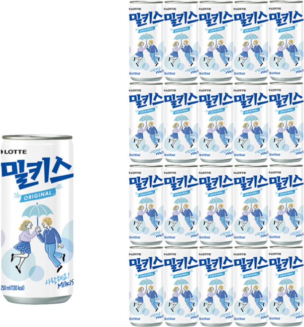 롯데칠성음료 밀키스 250ml x 20개입, 20개