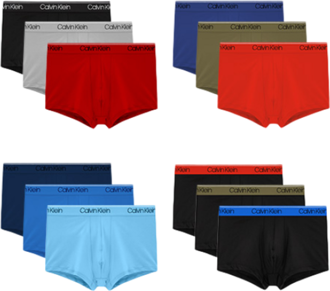 캘빈클라인 언더웨어 CK 남자 팬티 속옷 드로즈 사각 세트