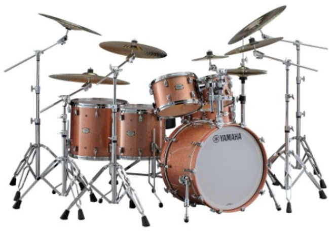 야마하 앱솔루트 하이브리드 메이플 6기통 드럼 세트 / HW880 하드웨어 포함 6기통, Pink Champagne Sparkle, 1개