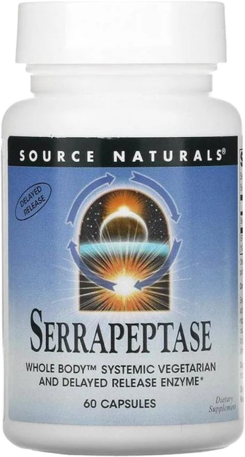 소스 네츄럴 세라펩타제 60 캡슐 세라펩타아제 누에 박테리아 효소 효능 효과, 1개, 기본, 60정 - 쿠팡