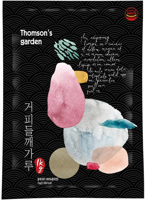 톰슨가든 탈피 들깨가루 거피 기피, 1개