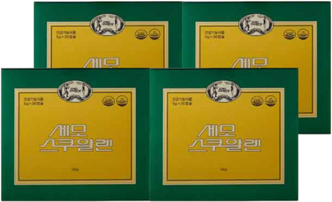 [시즌수성점 빠른출고] 세모스쿠알렌 5g 36캡슐 4곽 상어간유 스쿠알란, 36정, 4개