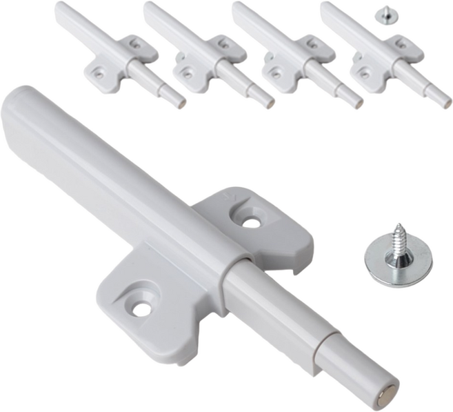 moonju 날개형 원터치 자석 빠찌링, 그레이, 5개