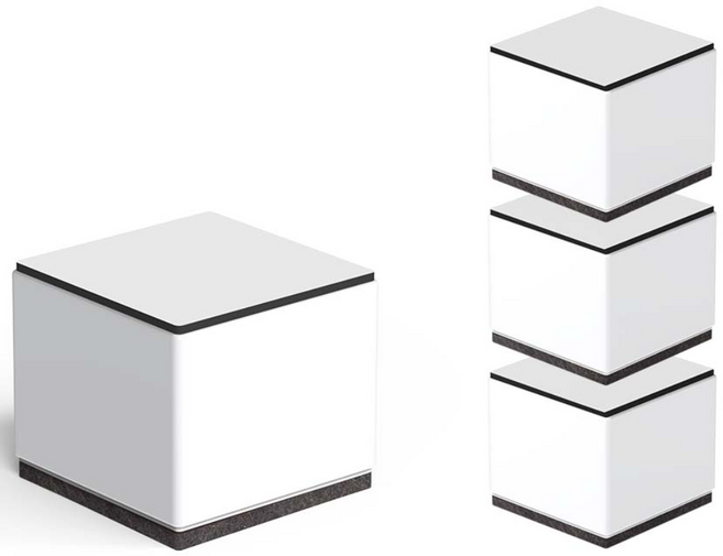 모락 가구 다리 높이 조절 탄소강 받침대 4개입 5CM, 1개, 화이트