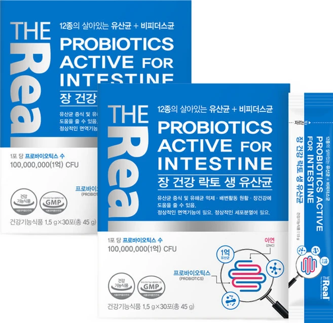 더리얼 장 건강 락토 생 유산균, 30회분, 2개 - 쿠팡