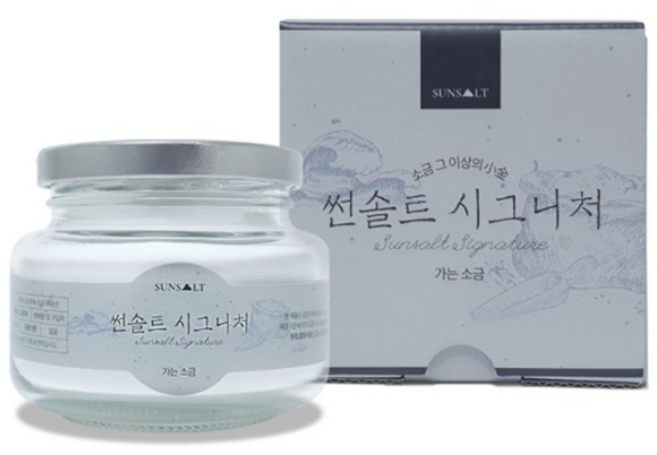썬솔트 국내산 명품 용융 소금 가는 입자 순도 99.9% 200g 미FDA 검증 간수중금속제로 음용용 가는소금 초미세 가공소금, 1개