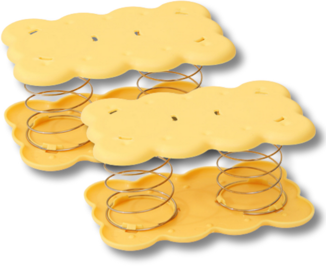 247Products 티슈업+ 티슈 케이스 스프링 크림&모카, 1.크림옐로우, 2개