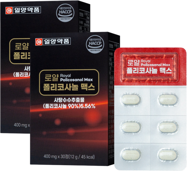 일양약품 로얄 폴리코사놀 맥스, 2개, 30정