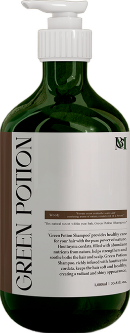 모바웃 그린포션 어성초샴푸1000ml, 1개, 1L