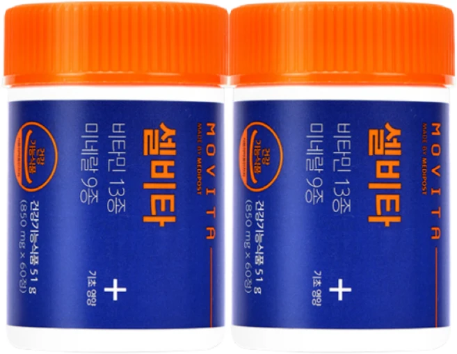 [본사]메디포스트 셀비타 종합 올인원 독일 멀티비타민 미네랄 60정 x 2개 - 쿠팡