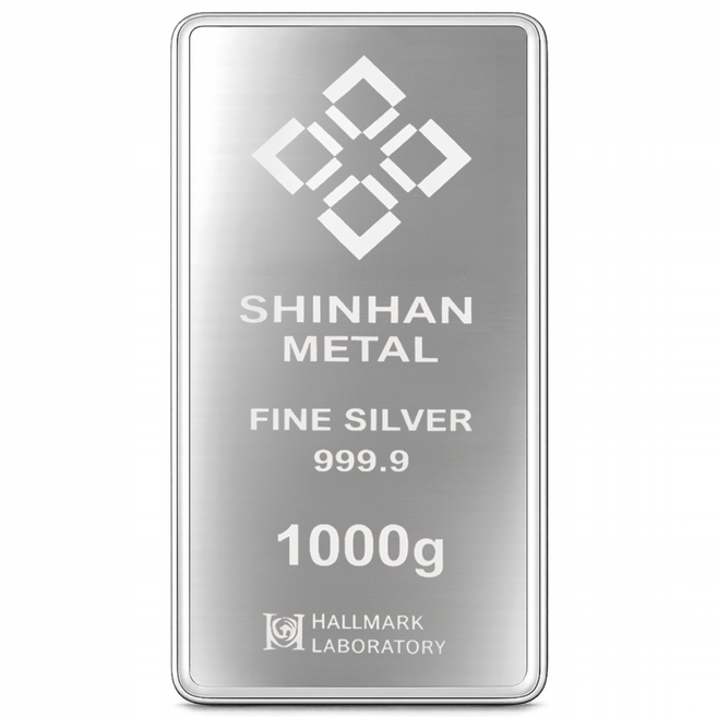 신한메탈 순은 실버바 1kg 999.9% 포나인 홀마크