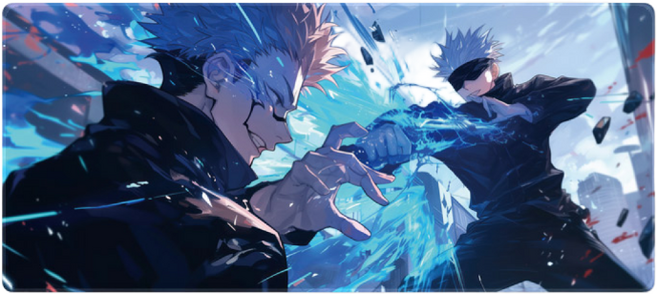 주술회전 사멸회유 마우스장패드 L 2XL, 08 주술회전C 2XL(900x400x4mm), 1개