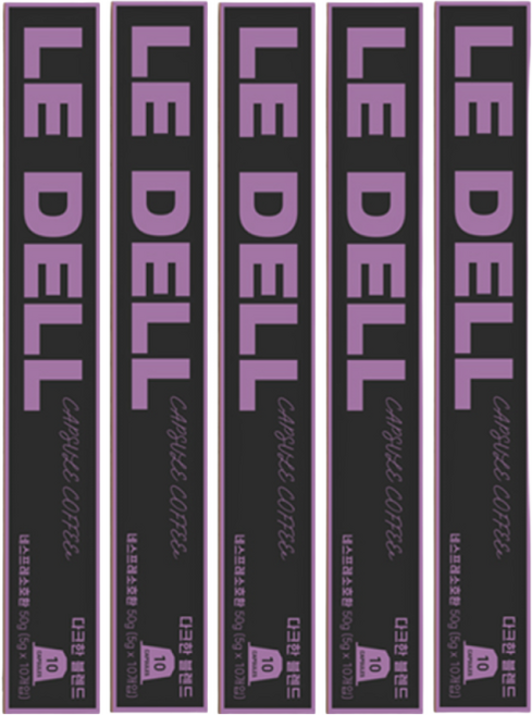 르델 캡슐 커피 네스프레소 호환 다크한블랜드, 5g, 50개입, 1개