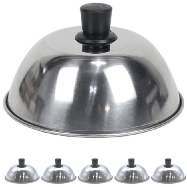 스텐 폭탄계란찜뚜껑 호떡덮개 5개묶음 (130x45mm), 5개