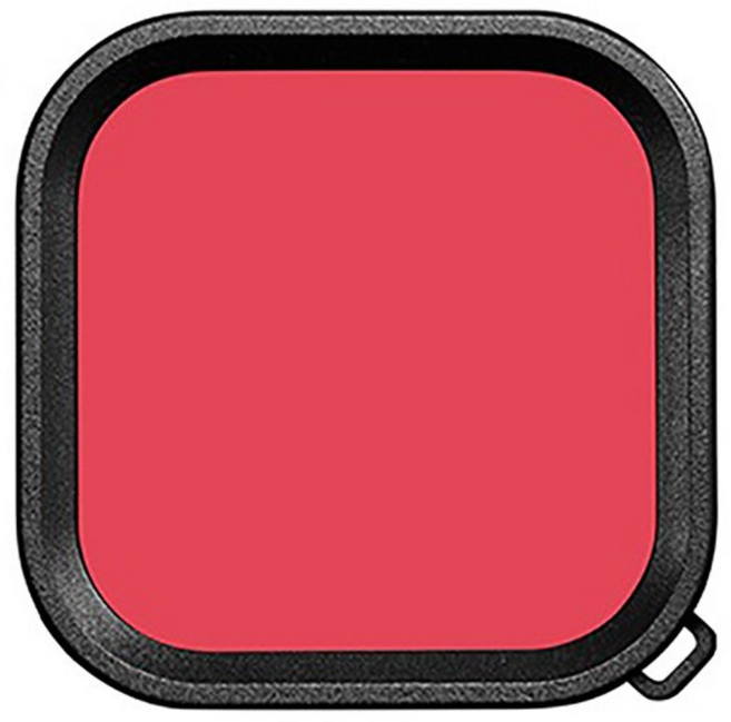 고프로 히어로 12 11 10 9 방수하우징 수중 필터, 레드, 1개