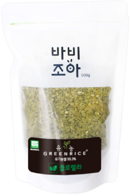 바비조아 유기농 그린 라이스 클로렐라쌀, 500g, 1개