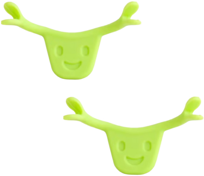 힐올 입꼬리 올리는 기구 2p, 1세트, 녹색