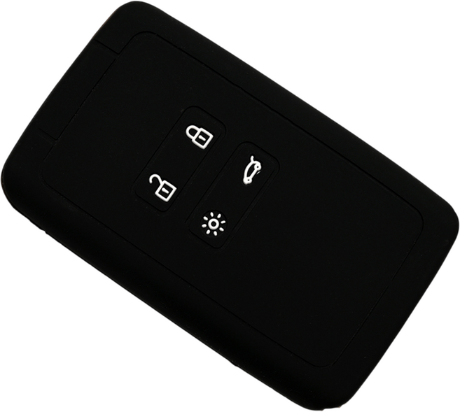 삼성 SM6 QM6 호환 자동차 실리콘 스마트키 케이스 키홀더, 4버튼S24, 블랙