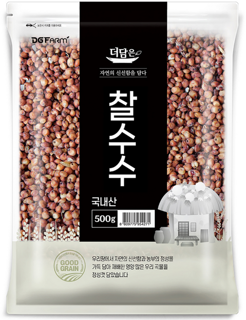 더담은 국산 찰수수, 500g, 1개