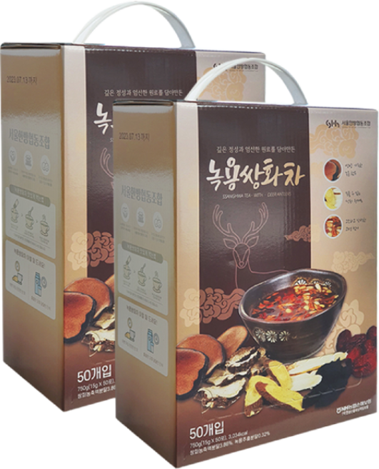 [토종마을]녹용쌍화차 50개입, 750g, 2개