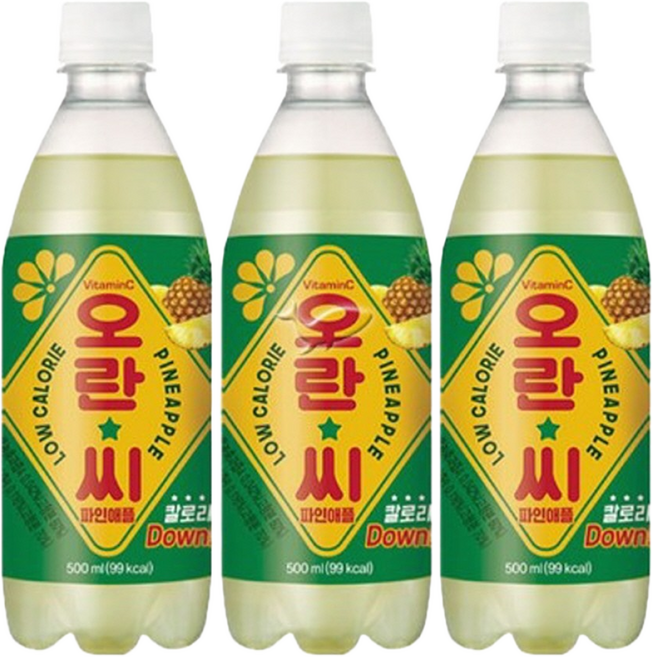 오란씨 파인애플 탄산음료, 500ml, 10개