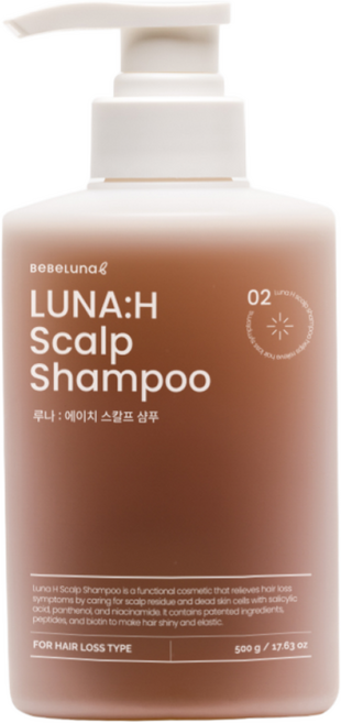베베루나 루나에이치 스칼프 샴푸, 500g, 1개