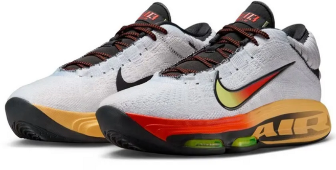 [국내매장판] 나이키 에어 줌 GT 허슬 3 EP 화이트 세이프티 오렌지 패션 운동화 농구화 스니커즈