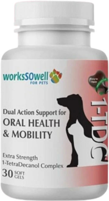 1TDC 듀얼 액션 서포트 포 오랄 헬스 앤 모빌리티 구강 건강 및 관절 건강 30 소프트겔, 1개 - 쿠팡