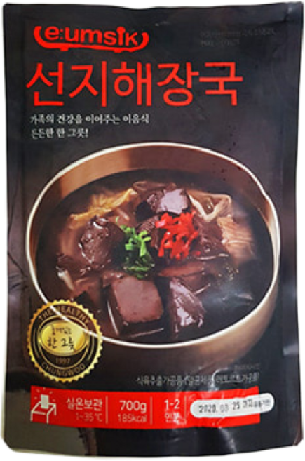 청우식품 이음식 선지해장국, 1개, 700g