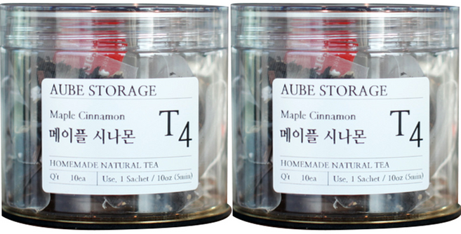 오브휴 메이플시나몬 블랙티 티백, 2.5g, 10개입