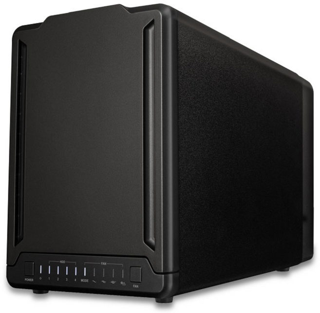 위즈플랫 HDX400U 4베이 3.5" 대용량 외장스토리지 DAS USB3.2 Gen2 알루미늄 에어플로우 저소음 팬 간편장착, 1개