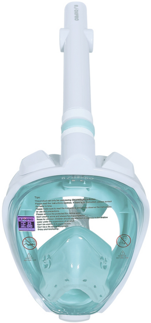 나이스프로 풀페이스 프로페셔널 스노쿨링마스크, 크림민트