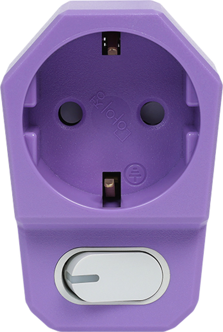 아이정 더좋은 멀티탭 추천 개별 1구 스위치 콘센트, 0.1cm, 퍼플, 3개