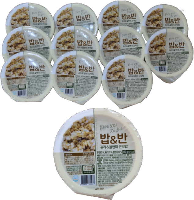 밥앤반 귀리&찰현미 곤약밥, 150g, 12개