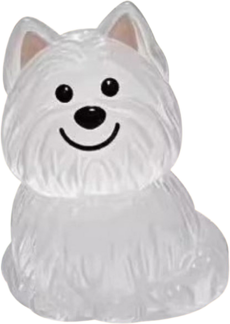 리빙릿 강아지 털 보관 키링 개털 열쇠고리 투명 보관함 캡슐, 1개, 요크셔테리어