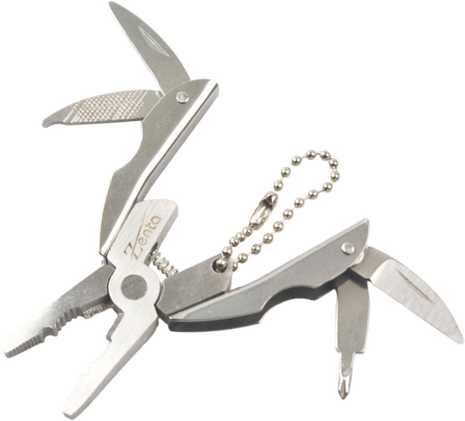 열쇠고리형 멀티툴 키링 키홀더 주머니칼 초소형 경량, 1개