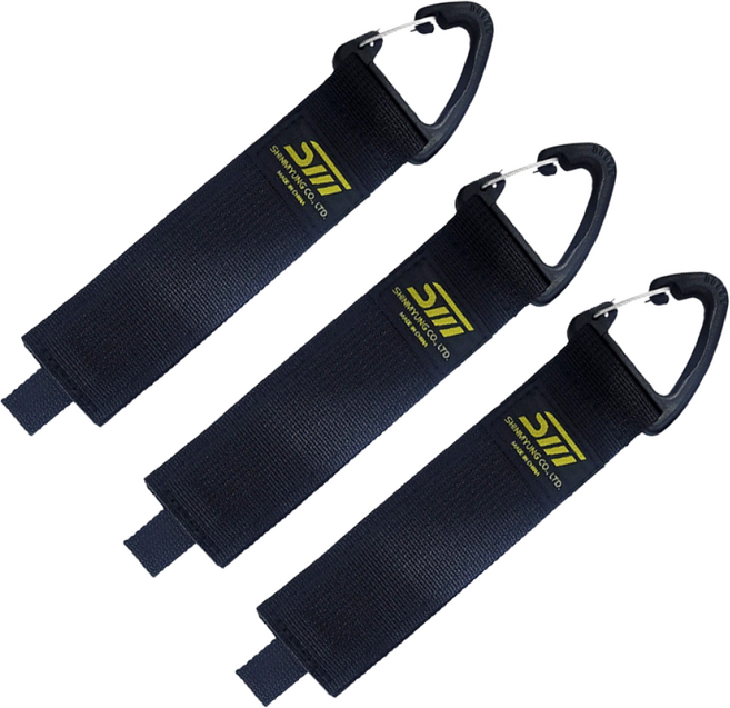 [WORKSGEAR] 웍스기어 벨크로 카라비너 스트랩 다용도 케이블타이 S, 3개