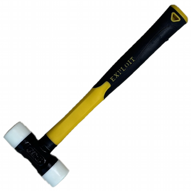 무반동 망치 두경32mm 고무 플라스틱 양용 무진동 우레탄 캠핑 제품 조립 칼블록작업 타일작업 마루작업 판금, 1개, 무반동망치TF032